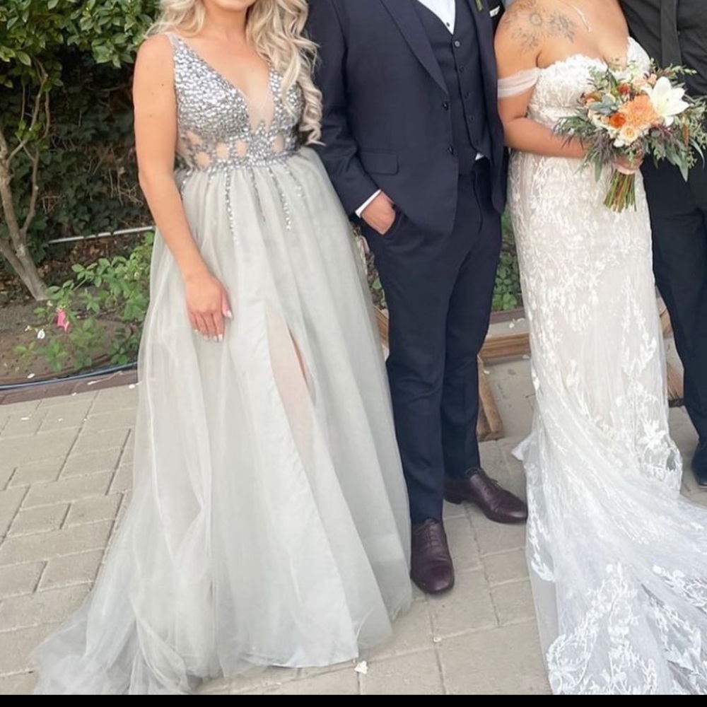 Beautiful formal grey dress